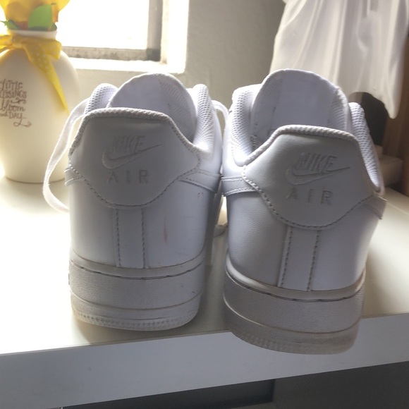 Nike White Sneakers with Perforated Design and Thick Sole - Picture 6 of 8